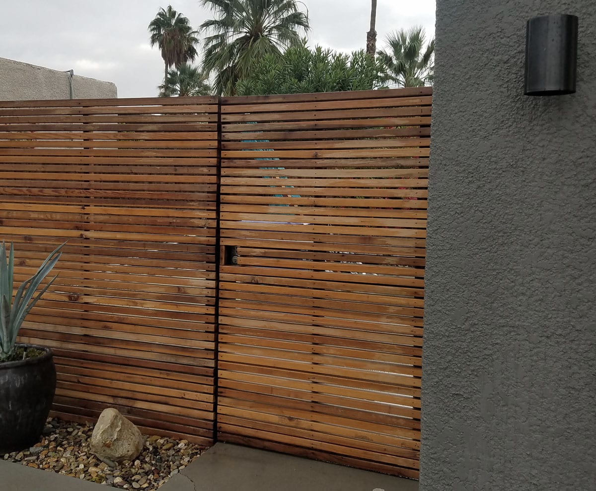 Eichler Inspired Fence and Service Gate