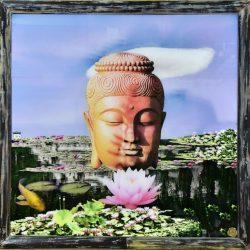Desert Decorative Art - Buddha in Lily Pond I